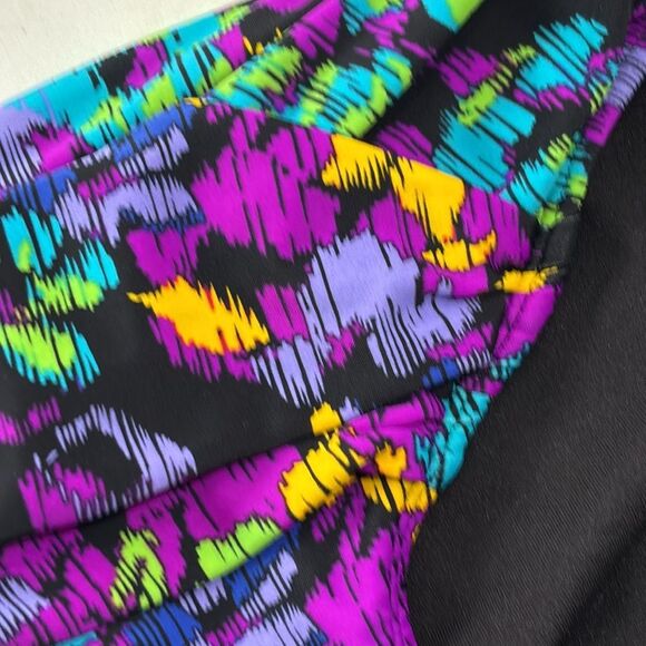 Allen B. Schwartz | Women’s Black Purple Bikini Bottoms Swimsuit Bathing Suit 10 - Picture 3 of 12